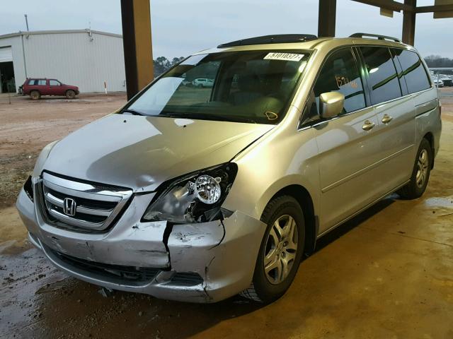 5FNRL38627B138787 - 2007 HONDA ODYSSEY EX SILVER photo 2