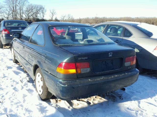 1HGEJ8146WL121918 - 1998 HONDA CIVIC EX GREEN photo 3