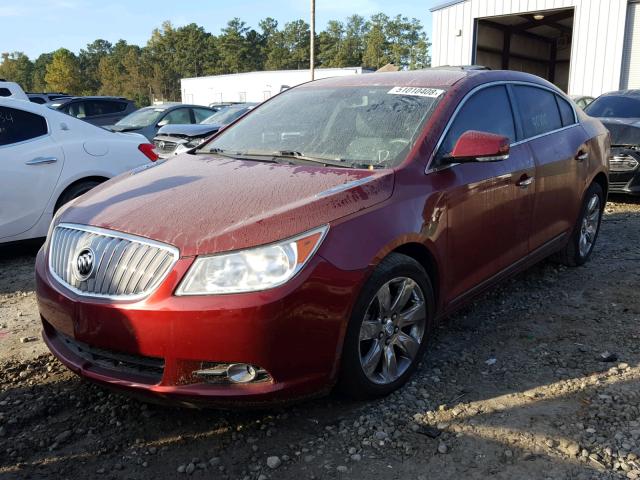 1G4GC5EG7AF270247 - 2010 BUICK LACROSSE C RED photo 2