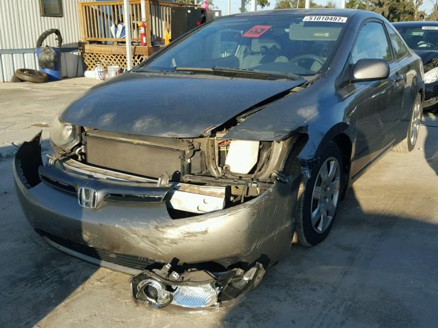 2HGFG12646H561627 - 2006 HONDA CIVIC LX CHARCOAL photo 2