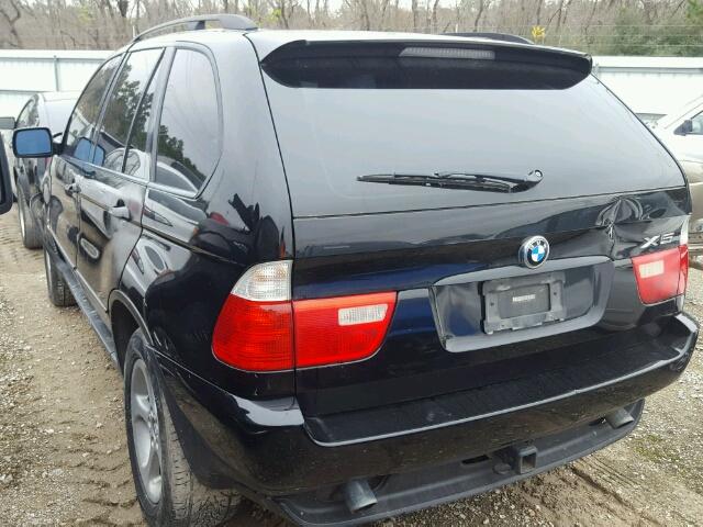 5UXFA53563LV87981 - 2003 BMW X5 3.0I BLACK photo 3