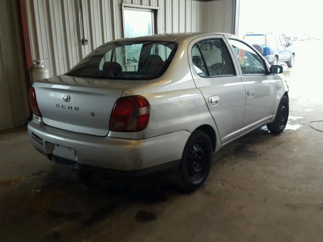 JTDBT1237Y0064349 - 2000 TOYOTA ECHO SILVER photo 4