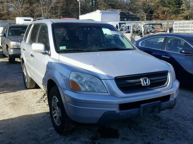 5FNYF18625B025667 - 2005 HONDA PILOT EXL SILVER photo 1