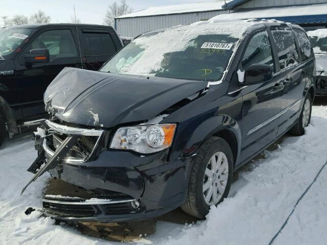 2C4RC1BG3ER442170 - 2014 CHRYSLER TOWN & COU BLACK photo 2