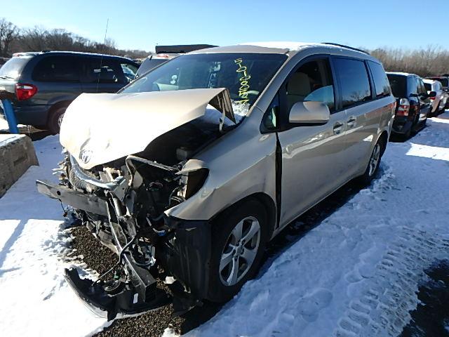 5TDKK3DC0ES417065 - 2014 TOYOTA SIENNA LE TAN photo 2