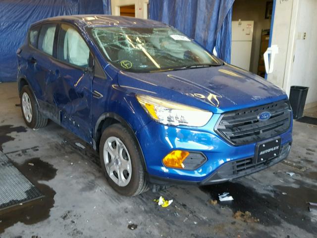 1FMCU0F76HUE95827 - 2017 FORD ESCAPE S BLUE photo 1