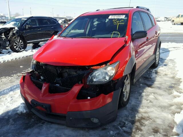 5Y2SL62894Z413039 - 2004 PONTIAC VIBE RED photo 2