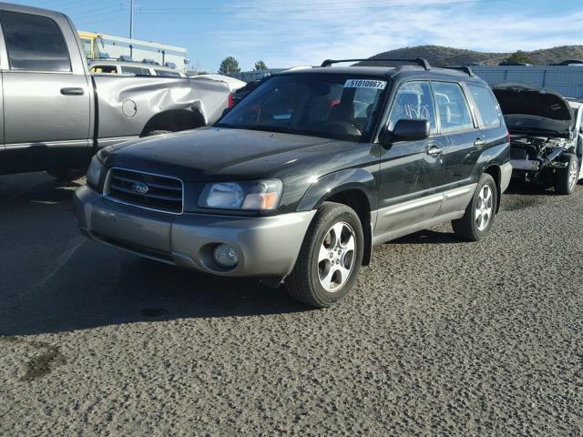 JF1SG65654H736434 - 2004 SUBARU FORESTER 2 BLACK photo 2