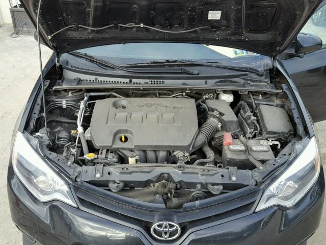 2T1BURHE6EC114373 - 2014 TOYOTA COROLLA L BLACK photo 7