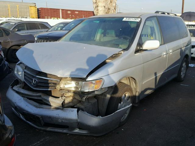 5FNRL18033B133768 - 2003 HONDA ODYSSEY EX SILVER photo 2