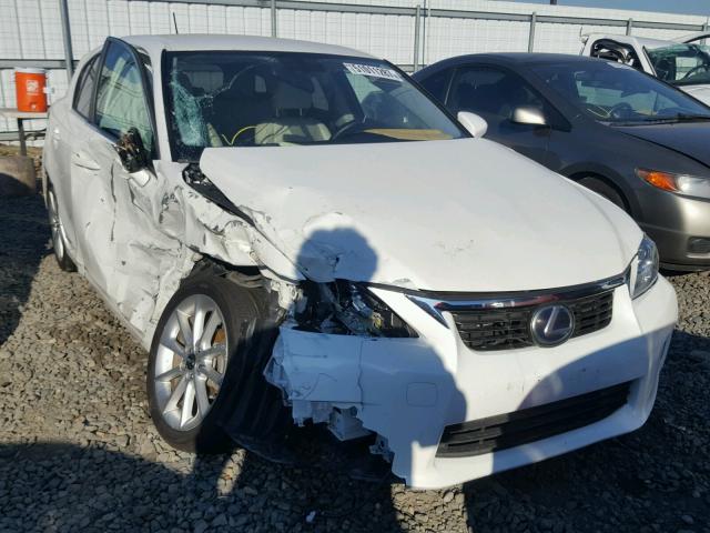 JTHKD5BH4C2121490 - 2012 LEXUS CT 200 WHITE photo 1