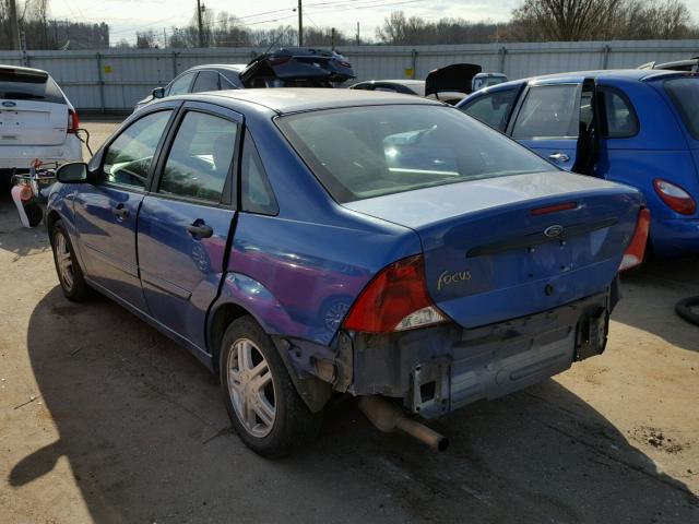 1FAFP34P53W159506 - 2003 FORD FOCUS SE BLUE photo 3