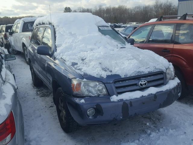 JTEHP21A160179008 - 2006 TOYOTA HIGHLANDER BLUE photo 1