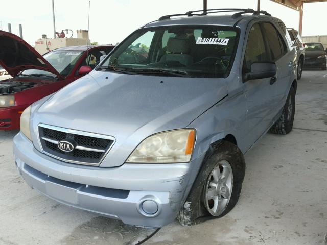 KNDJD733X65547411 - 2006 KIA SORENTO EX BLUE photo 2