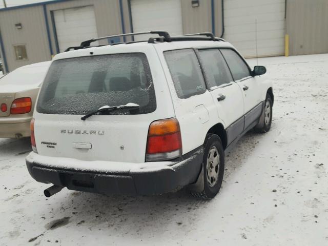 JF1SF6350YH719284 - 2000 SUBARU FORESTER L WHITE photo 4