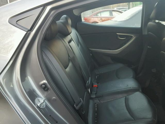 5NPDH4AEXDH243044 - 2013 HYUNDAI ELANTRA GL GRAY photo 6