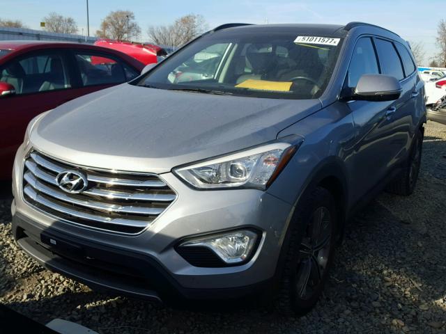 KM8SR4HF6EU041341 - 2014 HYUNDAI SANTA FE L GRAY photo 2