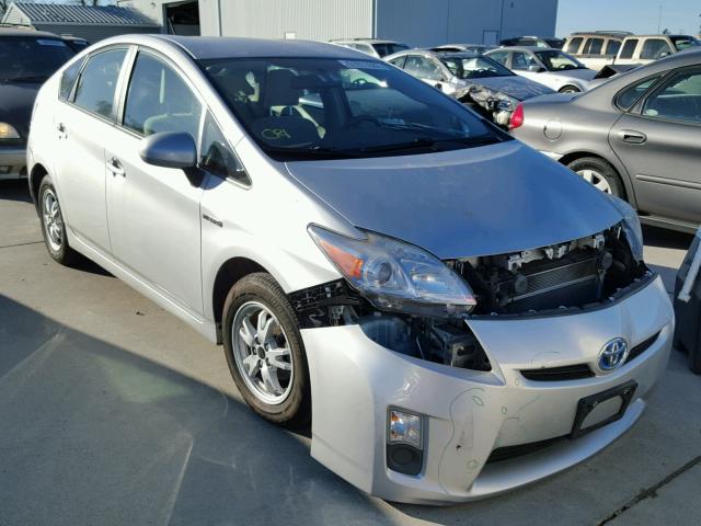 JTDKN3DU1A0152881 - 2010 TOYOTA PRIUS SILVER photo 1