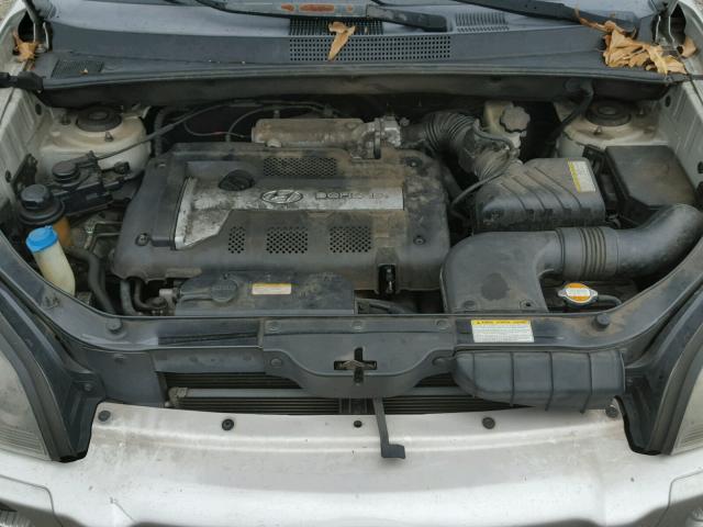 KM8JM12B95U119836 - 2005 HYUNDAI TUCSON GL SILVER photo 7