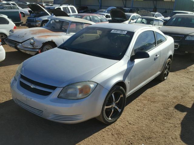 1G1AK15F077248891 - 2007 CHEVROLET COBALT LS SILVER photo 2