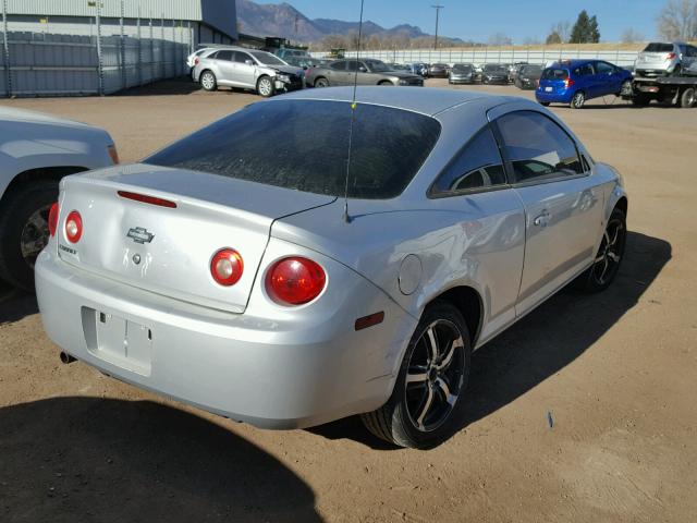 1G1AK15F077248891 - 2007 CHEVROLET COBALT LS SILVER photo 4