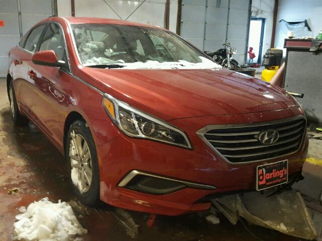 5NPE24AF6HH507820 - 2017 HYUNDAI SONATA SE RED photo 1