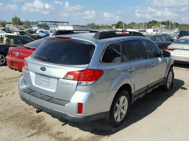 4S4BRBBC0D3273425 - 2013 SUBARU OUTBACK 2. SILVER photo 4