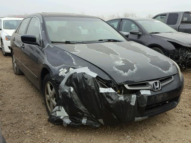 1HGCM56683A010205 - 2003 HONDA ACCORD EX BLACK photo 1