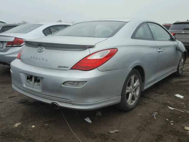 4T1CE30P68U764321 - 2008 TOYOTA CAMRY SOLA SILVER photo 4