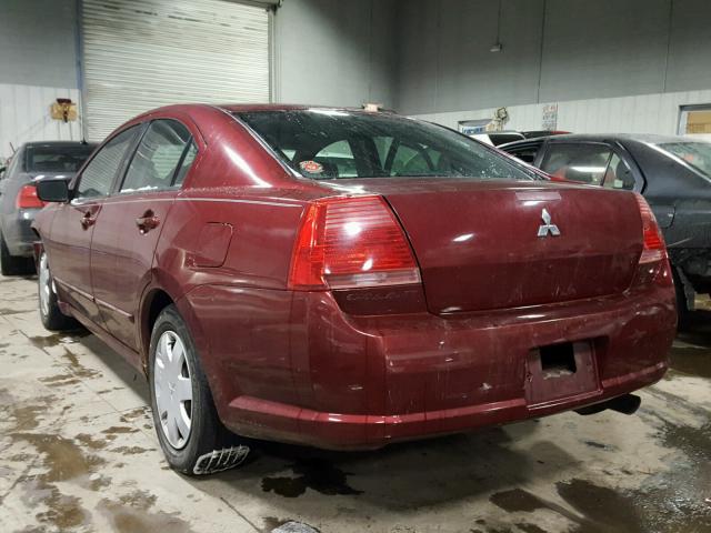 4A3AB36S04E108374 - 2004 MITSUBISHI GALANT LS RED photo 3