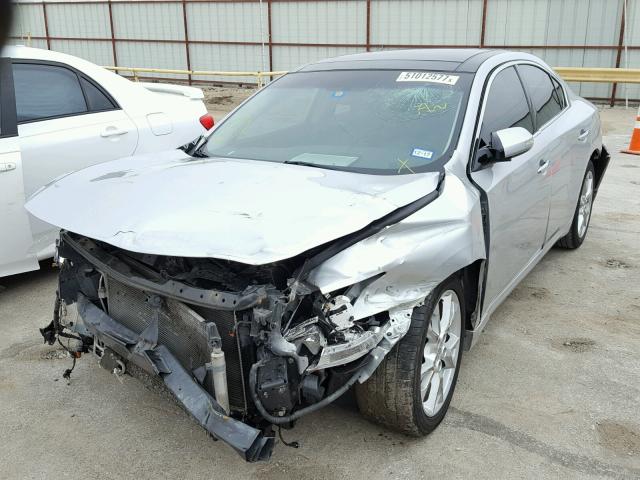 1N4AA5AP9CC807961 - 2012 NISSAN MAXIMA S SILVER photo 2