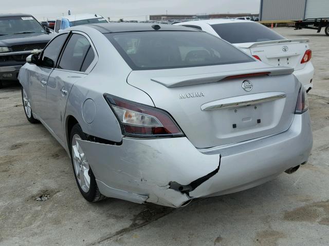 1N4AA5AP9CC807961 - 2012 NISSAN MAXIMA S SILVER photo 3