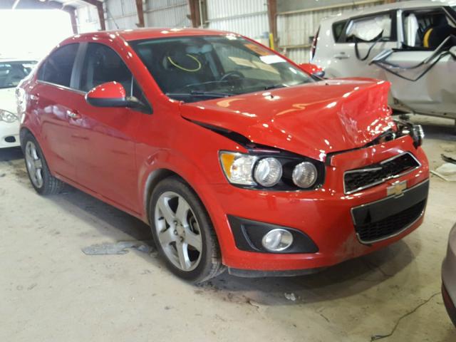 1G1JE5SB0F4125026 - 2015 CHEVROLET SONIC LTZ RED photo 1