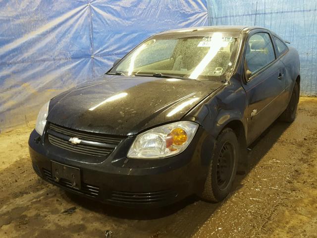 1G1AK15F167883892 - 2006 CHEVROLET COBALT LS BLACK photo 2