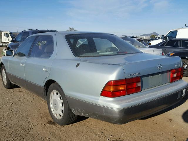 JT8BH28FXV0072030 - 1997 LEXUS LS 400 BLUE photo 3