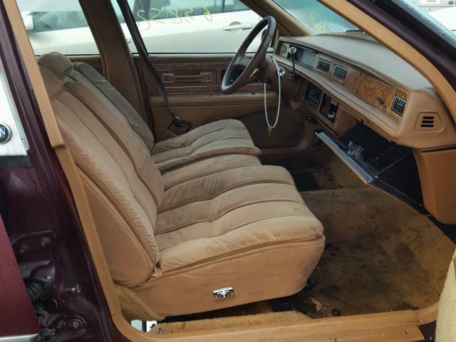 1G4HR54CXMH402962 - 1991 BUICK LESABRE LI BURGUNDY photo 5