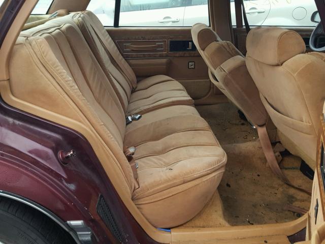 1G4HR54CXMH402962 - 1991 BUICK LESABRE LI BURGUNDY photo 6