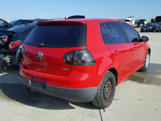 WVWDA71K38W088235 - 2008 VOLKSWAGEN RABBIT RED photo 4