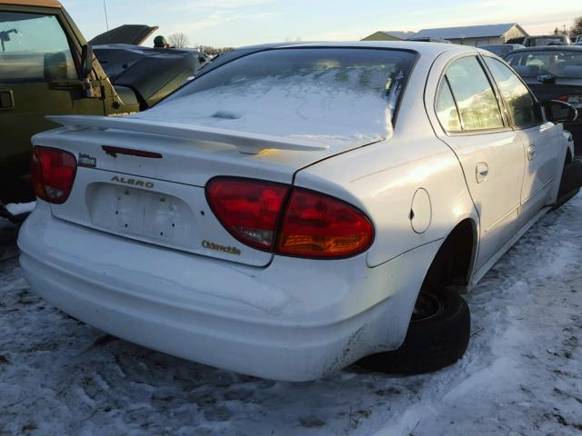 1G3NL52EX2C136835 - 2002 OLDSMOBILE ALERO GL WHITE photo 4