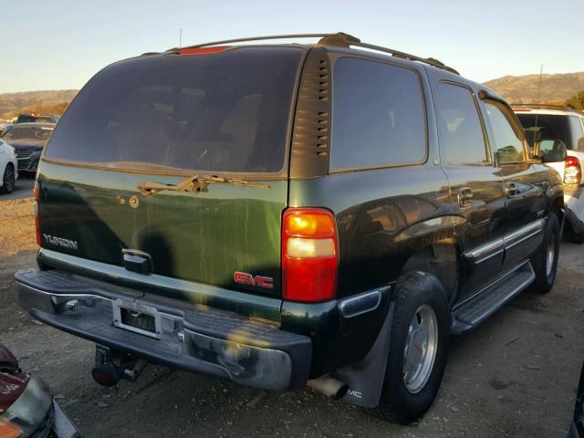 1GKEK13T41J230295 - 2001 GMC YUKON GREEN photo 4