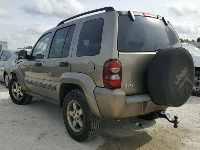 1J4GK38K35W643036 - 2005 JEEP LIBERTY RE GOLD photo 3