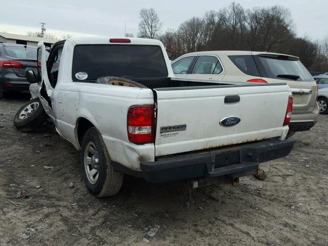 1FTYR10D98PA01345 - 2008 FORD RANGER WHITE photo 3