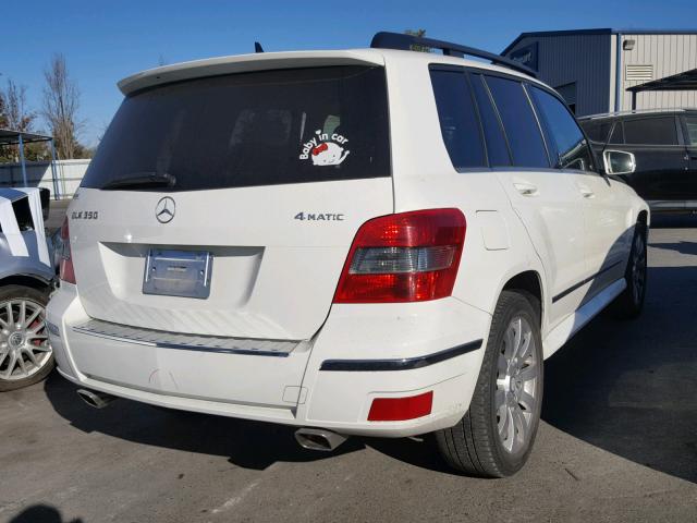 WDCGG8HB1AF428635 - 2010 MERCEDES-BENZ GLK 350 4M WHITE photo 4