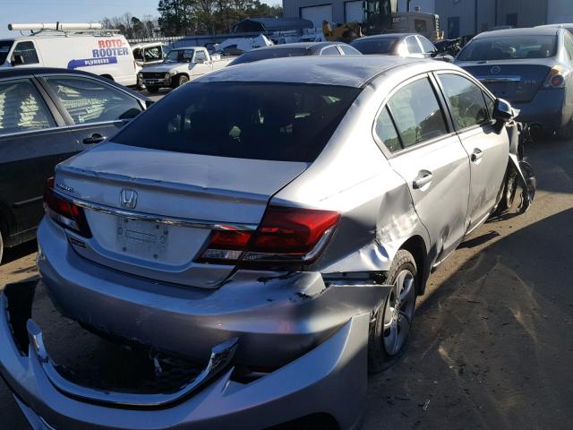 2HGFB2F53DH562173 - 2013 HONDA CIVIC LX SILVER photo 4