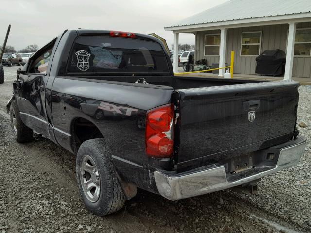 1D7HA16KX7J533000 - 2007 DODGE RAM 1500 S BLACK photo 3