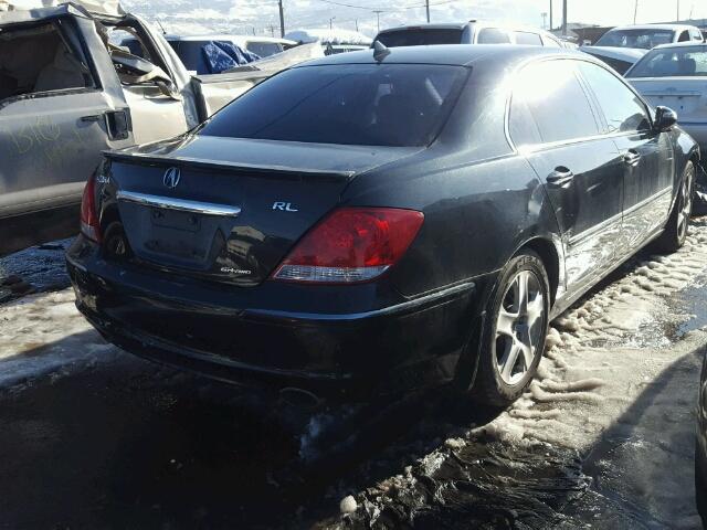 JH4KB16516C012305 - 2006 ACURA RL BLACK photo 4