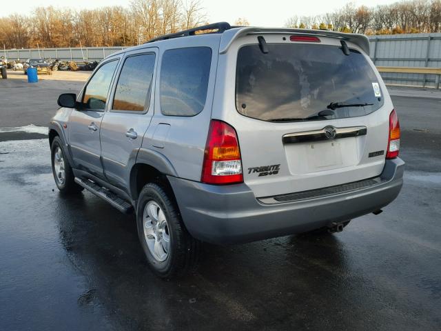 4F2CU08102KM40158 - 2002 MAZDA TRIBUTE LX SILVER photo 3