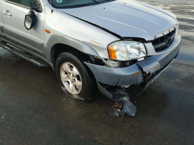 4F2CU08102KM40158 - 2002 MAZDA TRIBUTE LX SILVER photo 9