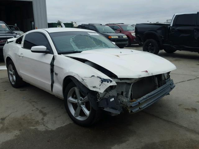 1ZVBP8CH3A5145507 - 2010 FORD MUSTANG GT WHITE photo 1