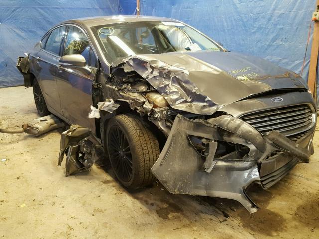 3FA6P0H97ER297158 - 2014 FORD FUSION SE GRAY photo 1